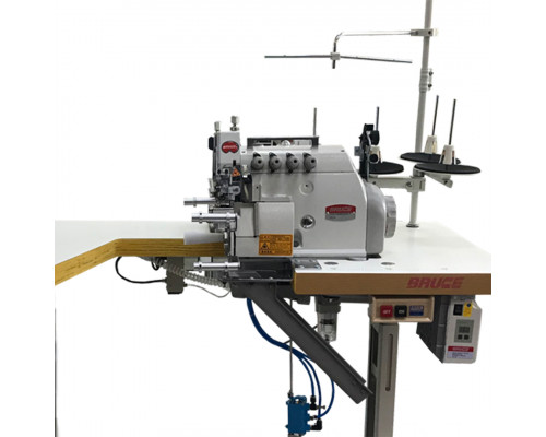 BRUCE BRC-5114TD-М03/333/KS/FR02 4-ниточный оверлок с платформой мини-цилиндр и механическими роликами
