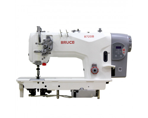 BRUCE BRC-8720B-003 двухигольная швейная машина без отключения игол с увеличенными челноками