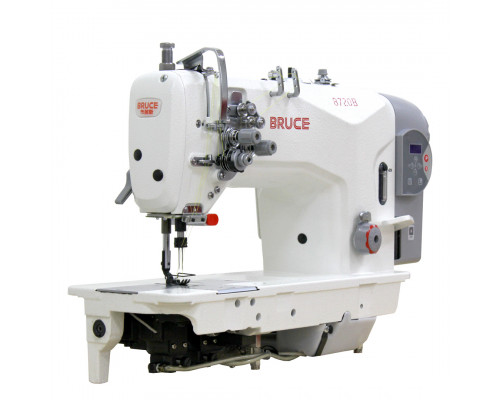 BRUCE BRC-8720B-003 двухигольная швейная машина без отключения игол с увеличенными челноками