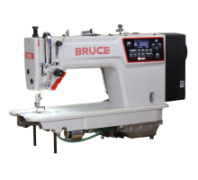 Промышленная компьютеризированная швейная машина Bruce R4000-B-S с масляным закрытым картером и автоматическими функциями.