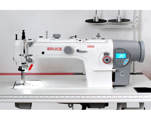 BRUCE BRC-2060GHC-4Q промышленная прямострочная швейная машина с тройным продвижением материалов и автоматическими функциями